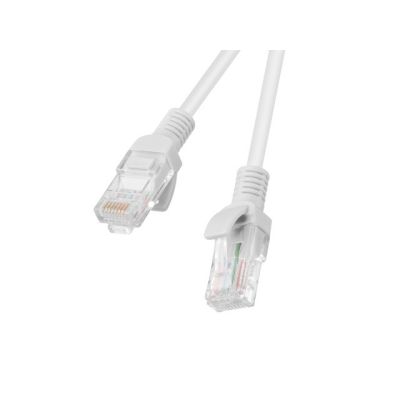 Kabel UTP Lanberg PCU5-10CC-0200-S (RJ45, U/UTP - RJ45, U/UTP ; 2m; UTP; kat. 5e; kolor szary)