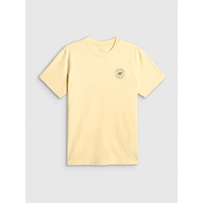 5. T-shirt regular z nadrukiem męski 4F 4FRSS26TTSHM4293-73S