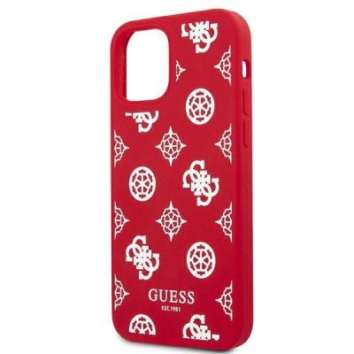 6. Etui Guess Peony Collection na iPhone 12 Pro Max - czerwone