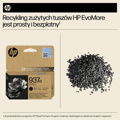 3. HP Oryginalny czarny tusz 937e EvoMore