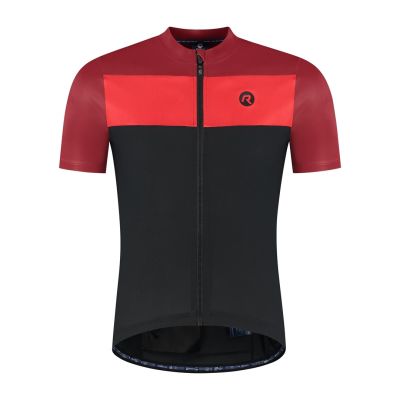 Rogelli koszulka CORE BLOCK czarno-czerwona 4XL