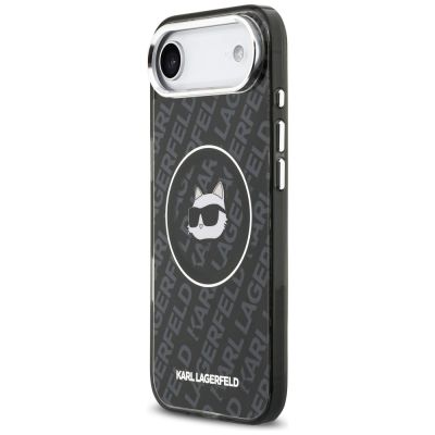 2. Etui Karl Lagerfeld IML Choupette Head Logo MagSafe na iPhone Air - czarne