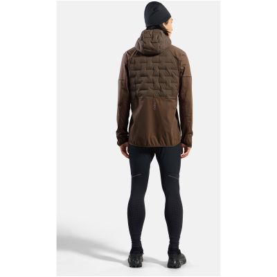 6. Kurtka przeciwwiatrowa męska Odlo ZEROWEIGHT INSULATOR Jacket brązowa