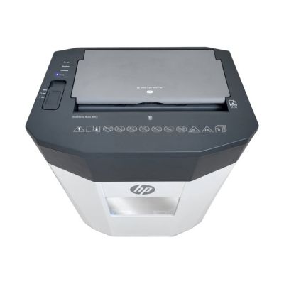 5. Niszczarka HP OneShred Auto 80CC HPN281780CCOF-05 rozdrabnianie krzyżowe 68dB 22cm Biała