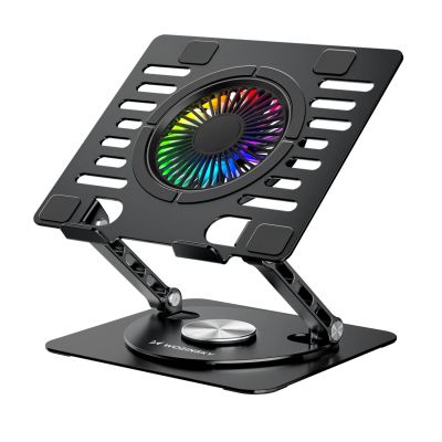 7. Podstawka Wozinsky WDCX-X16-AS CoolBase RGB chłodząca z obrotem 360° pod laptopa i tablet - czarna