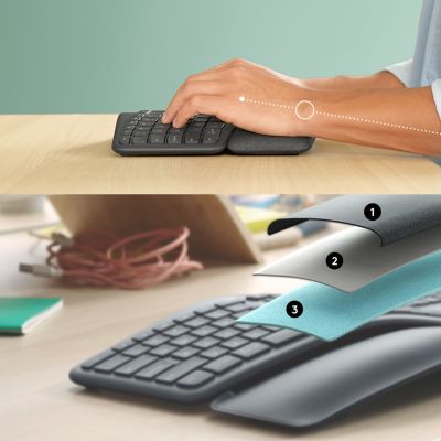 8. Klawiatura Logitech ERGO K860 - GRAPHITE Wireless