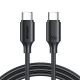 2. Kabel Joyroom Long-Lasting Series A9 USB-C / USB-C PD QC 60W 3A 1m - czarny
