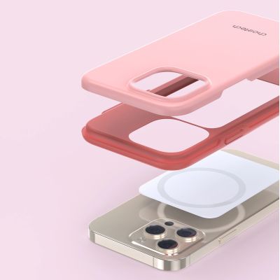 2. Choetech MFM Anti-drop case etui Made For MagSafe do iPhone 13 Pro Max różowy (PC0114-MFM-PK)