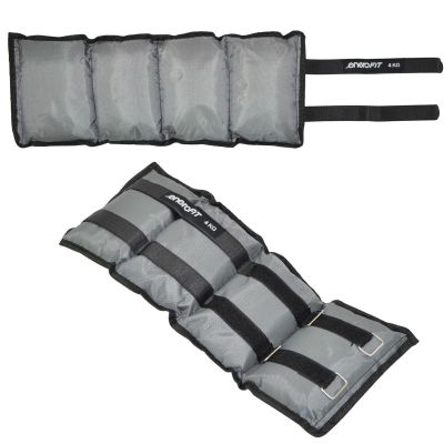 14. OBCIĄŻENIE NA PRZEGUBY SZARE 8KG (2x4KG) ENERO FIT