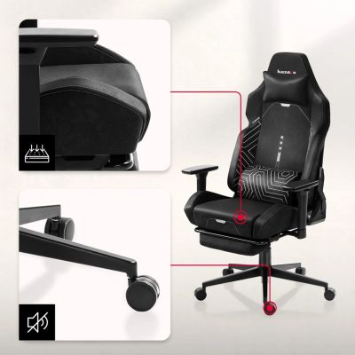 5. Fotel gamingowy Huzaro Force 8.1 Black