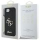 8. Etui Guess Fixed Glitter Big 4G na iPhone 16e - czarne