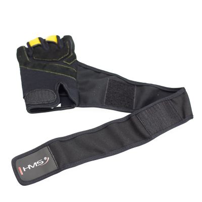 40. Rękawice na siłownię Black/Yellow HMS RST01 r.XXL