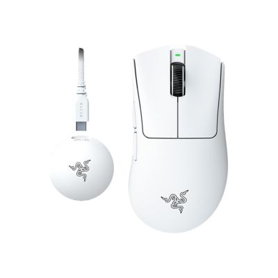 9. Mysz Razer DeathAdder V4 Pro - Biały