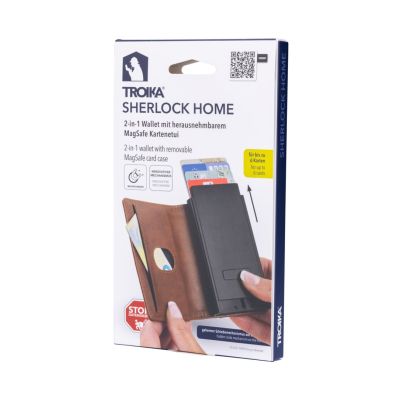 7. TROIKA 2-in-1 Wallet SHERLOCK HOME BROWN