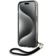 4. Etui Karl Lagerfeld IML Mono KL Pattern & Cord na iPhone 15 Pro Max - czarne