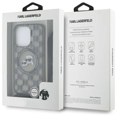 7. Etui Karl Lagerfeld IML Crossbody Monogram Karl & Choupette Head MagSafe na iPhone 16 Pro - czarne