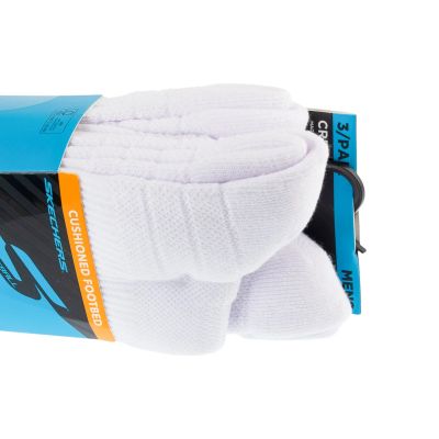3. Skechers 3pk Mens PF PBall Crew Socks S01373HP-WBL Białe 41-46