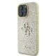 2. Etui Guess Fixed Glitter Big 4G na iPhone 16 Pro - złote