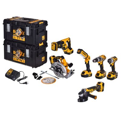 2. ZESTAW ELEKTRONARZĘDZI COMBO DEWALT DCK623P3-QW (DCF887+DCS367+DCG405+DCS570+DCD796+DCL050)