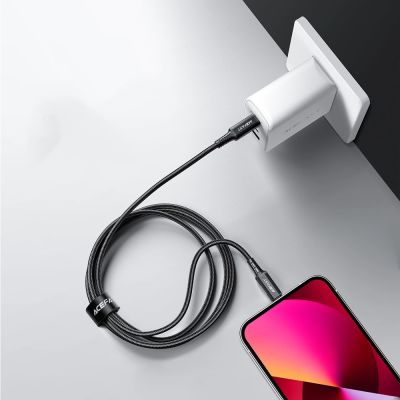 11. Kabel Acefast C4-01 Lightning - USB-C PD 30W 3A 480Mb/s 1,8m - czarny