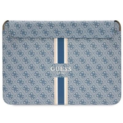 Pokrowiec Guess 4G Printed Stripes na laptopa 16" - niebieski