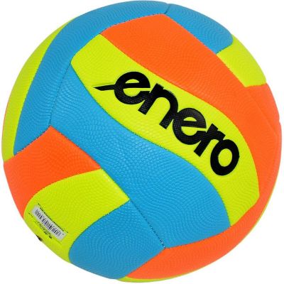 3. PIŁKA SIATKOWA PLAŻOWA FANCY ENERO NIEBIESKI ŻÓŁTY POMARAŃCZOWY