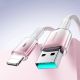 9. Kabel Joyroom S-A42 Crystal-Clear Series 3A USB-A - Lightning 1,2m - biały