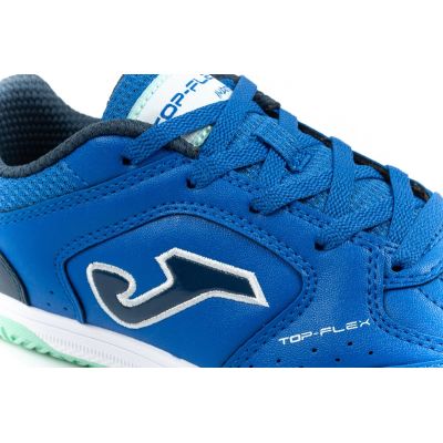 7. Joma buty sportowe piłkarskie Top Flex 2604 halowe dziecięce niebieskie