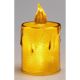 22. ŚWIECA DEKORACYJNA 10,5 CM AMBER CIEPŁY BIAŁY 1 LED