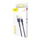 6. Kabel Baseus Cafule USB-A / Lightning 2.4A QC 3.0 1 m - niebiesko-złoty