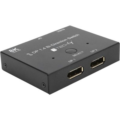 11. Techly IDATA-DP-2DP-8KT przełącznik wideo DisplayPort