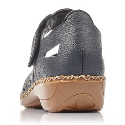 10. Półbuty skórzane Rieker W RKR139 granatowe