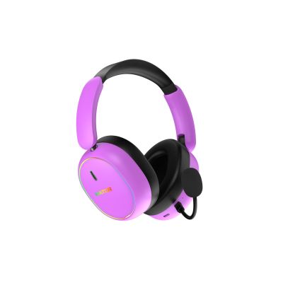 4. HATOR Phoenix 2 Wireless Zestaw słuchawkowy Przewodowy i Bezprzewodowy Opaska na głowę Gaming USB Type-C / USB Type-A Bluetooth Fioletowy
