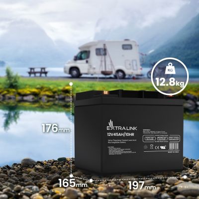 3. EXTRALINK AKUMULATOR BATTERY ACCUMULATOR AGM 12V 45