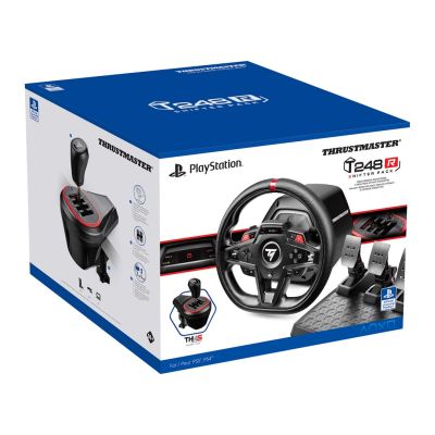 5. Thrustmaster T248R Shifter Pack Czarny USB Kierownica + pedały + dźwignia zmiany biegów Analogowa/Cyfrowa PlayStation 5, PC