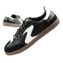 Skechers Kickoff buty sportowe damskie sneakersy czarne skórzane