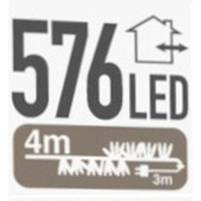 2. LAMPKI CHOINKOWE ŁAŃCUCH ŚWIETLNY 576 LED TIMER MULTIKOLOR