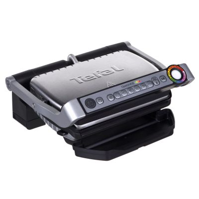 19. Grill Tefal OptiGrill GC712D34 (stołowy-zamknięty; 2000W; kolor inox)