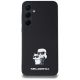 3. Etui Karl Lagerfeld Saffiano Karl&Choupette Pin na Samsung Galaxy A35 - czarne