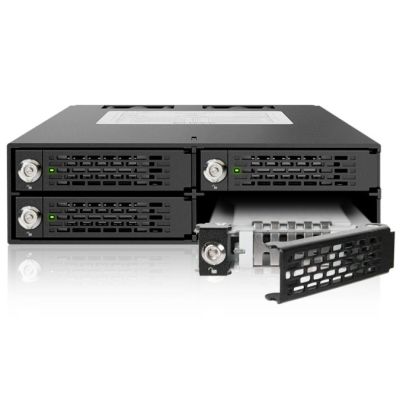 7. Icy Dock MB994TK-B panel drive bay Taca napędu pamięci masowej Czarny, Srebrny