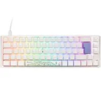 11. Ducky One 3 Classic Pure White SF klawiatura Gaming USB Niemiecki Biały