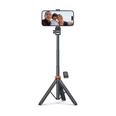 7. Selfie stick Tech-Protect L03S Bluetooth z pilotem, tripodem do 148cm i głowicą 180 - czarny