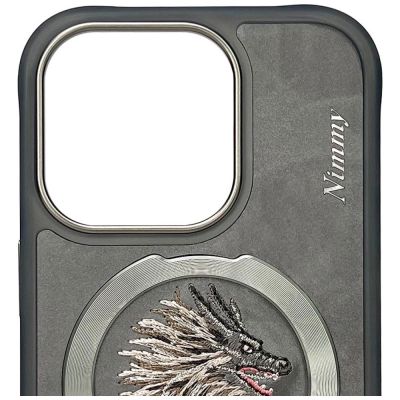 4. Etui Nimmy Dragon MagSafe na iPhone 16 Pro - szare