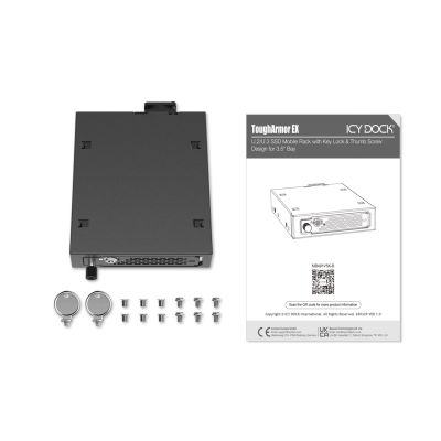 8. Icy Dock MB491V5K-B obudowa do dysków twardych Obudowa SSD Czarny 2.5"