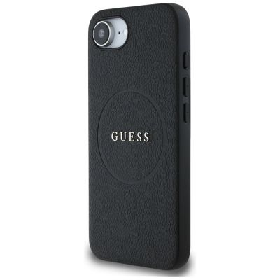 2. Etui Guess PU Grained Classic Logo z MagSafe na iPhone 16e - czarne