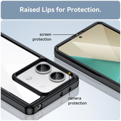 6. Etui Outer Space Case z żelową ramką do Xiaomi Redmi Note 13 Pro+ - czarne