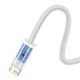 4. Kabel Baseus Dynamic Series 2.4A USB-A - Lightning 1m - biały