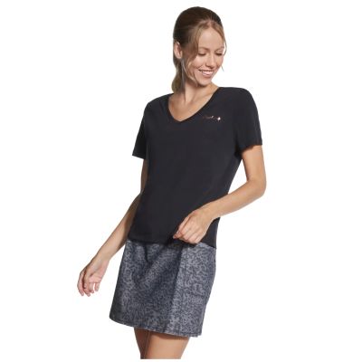 2. Skechers Signature V-Neck Tee TP167-BLK Czarne L