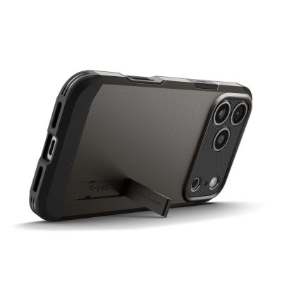 10. Etui Spigen Tough Armor "T" MagSafe na iPhone 17 Pro - szare