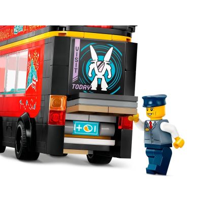 4. LEGO City 60407 Czerwony, piętrowy autokar